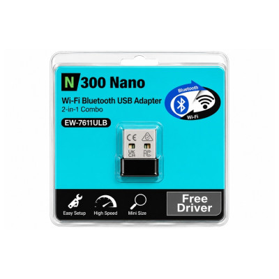 2 IN 1 Bluetooth & wifi n300 Nano Adadpter 7611ULB